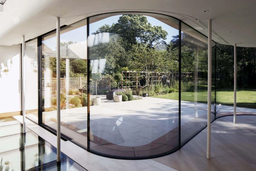 kính cường lực cong